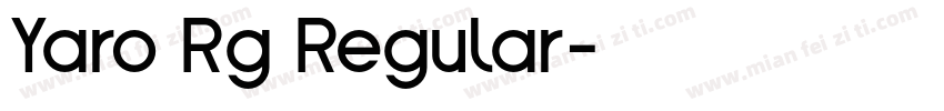 Yaro Rg Regular字体转换